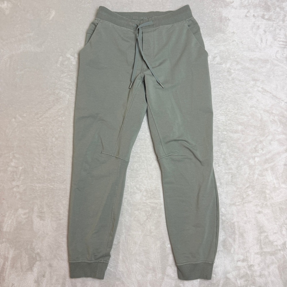 Lululemon City Sweat Jogger Pants Men Small Sage Green Slim Tapered Athleisure